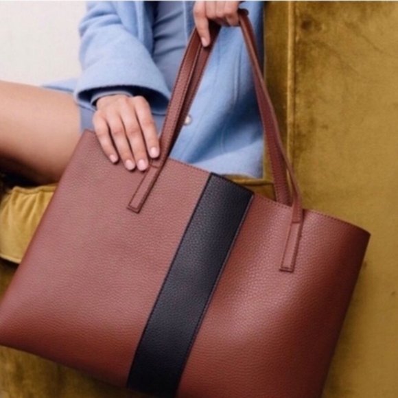 NWOT VINCE CAMUTO Vegan Leather Tote Bag - Picture 10 of 12